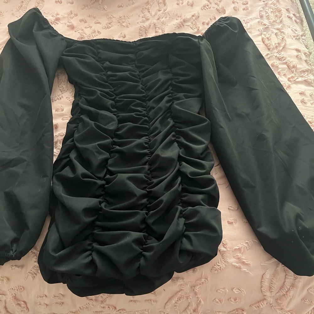 Black mini dress
